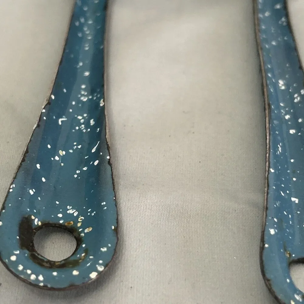 Vintage Graniteware 3 Spoons Farmhouse
